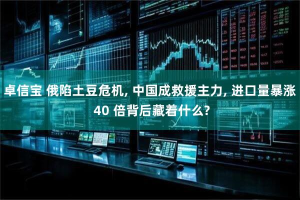 卓信宝 俄陷土豆危机, 中国成救援主力, 进口量暴涨 40 倍背后藏着什么?